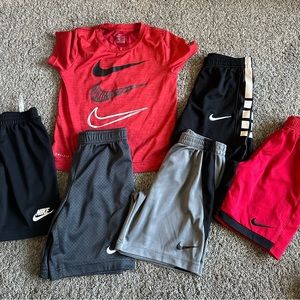 Nike shorts and T-shirt
